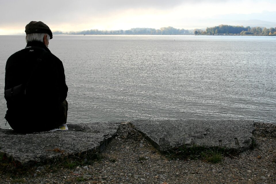 Lake haze loneliness