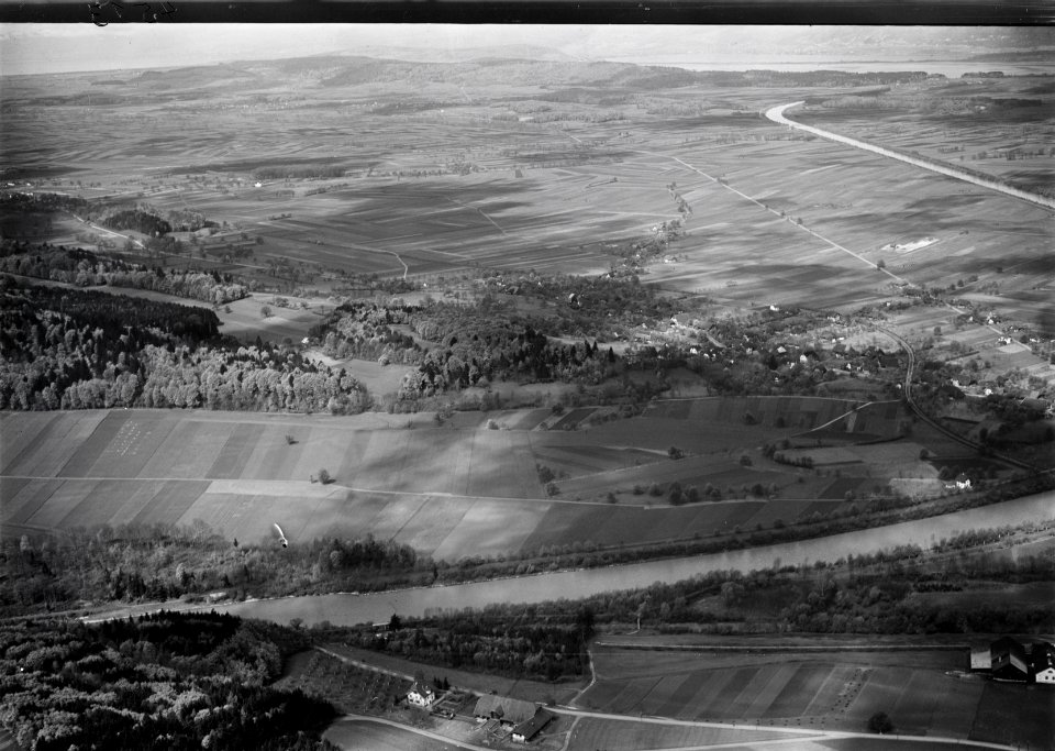 ETH-BIB-Bargen, Aare-Hagneck-Kanal, Bielersee aus 500 m-Inlandflüge-LBS MH01-004513
