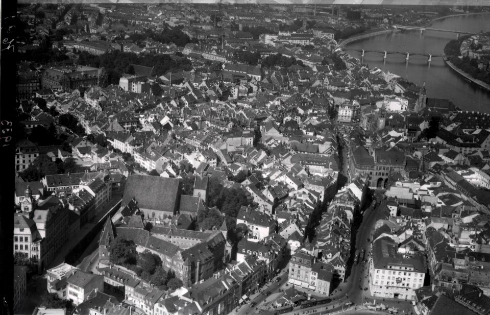 ETH-BIB-Basel, Barfüsserplatz, Lohnhof-Inlandflüge-LBS MH01-007691