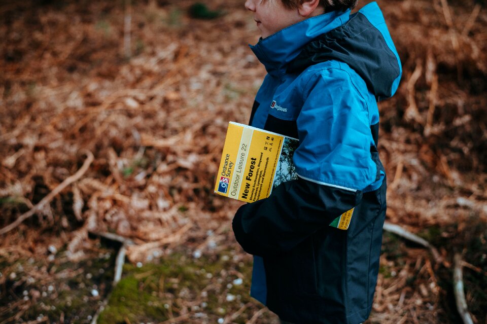 Boy book outdoor photo