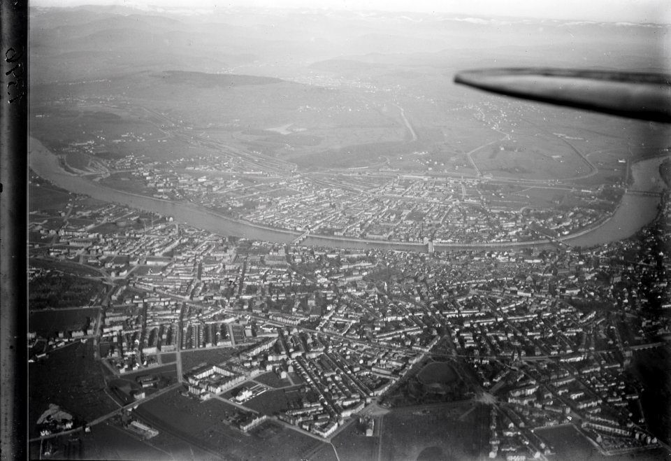 ETH-BIB-Basel, Übersicht, Riehen, Lörrach aus 800 m-Inlandflüge-LBS MH01-001396