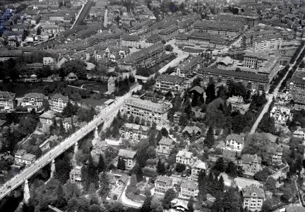 ETH-BIB-Bern, Kornhausbrücke, Viktoriaplatz, Schänzliquartier v. S.-Inlandflüge-LBS MH01-005988