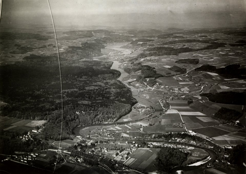 ETH-BIB-Bern-Felsenau, Neubrugg, Wohlensee aus 600 m-Inlandflüge-LBS MH01-005101