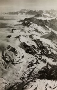 ETH-BIB-Binntal, Albrunhorn, Pizzo Cervandone, Monte Rosa, Cherbadung, Monte Leone, Weissmies v. N. O. aus 4000 m-Inlandflüge-LBS MH01-005655