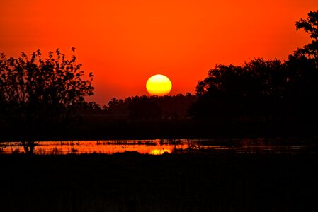 Laguna setting sun landscape photo