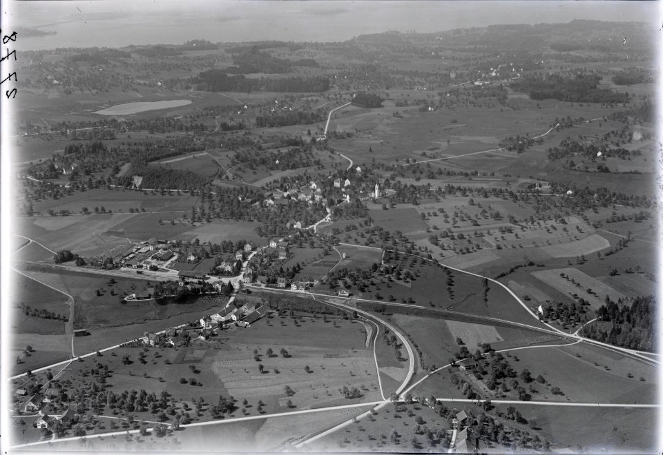 ETH-BIB-Bubikon, Egelsee v. N. aus 500 m-Inlandflüge-LBS MH01-002778