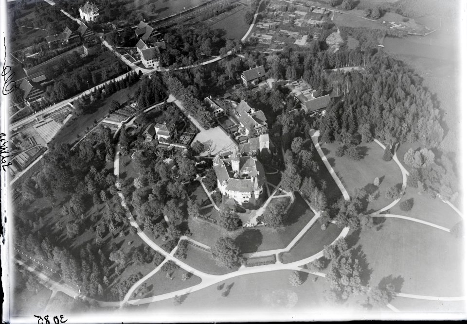 ETH-BIB-Cham, St. Andreas, Schloss Cham-Inlandflüge-LBS MH01-003085