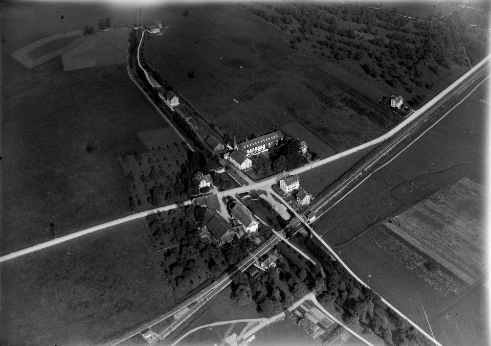 ETH-BIB-Cham, Weberei an der Lorze Kollermühle-Inlandflüge-LBS MH03-0174