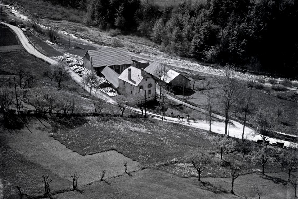 ETH-BIB-Châtel-St-Denis, Sägerei bei Le Gottau an der Veyvese de Châtel-Inlandflüge-LBS MH03-0951