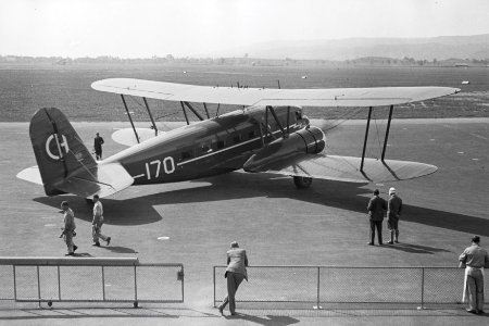 ETH-BIB-Curtiss AT-32C Condor, CH-170 am Boden in Dübendorf-Inlandflüge-LBS MH05-32-02