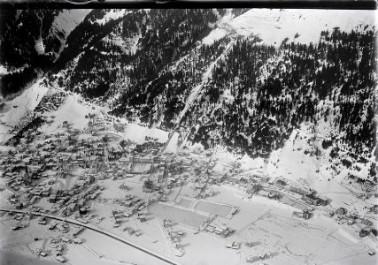 ETH-BIB-Davos, Davos-Platz, Schatzalp v. O. aus 2500 m-Inlandflüge-LBS MH01-006121