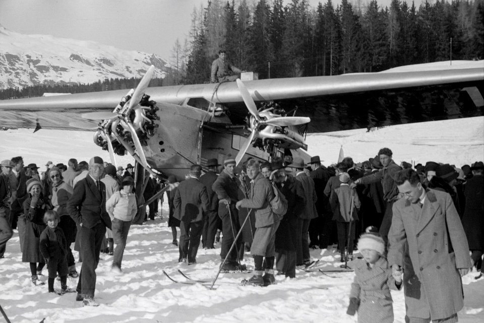 ETH-BIB-Davoser-See, Fokker CH-166-Inlandflüge-LBS MH05-28-04