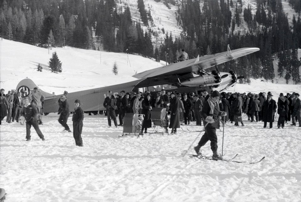 ETH-BIB-Davoser-See, Fokker CH-166-Inlandflüge-LBS MH05-28-02