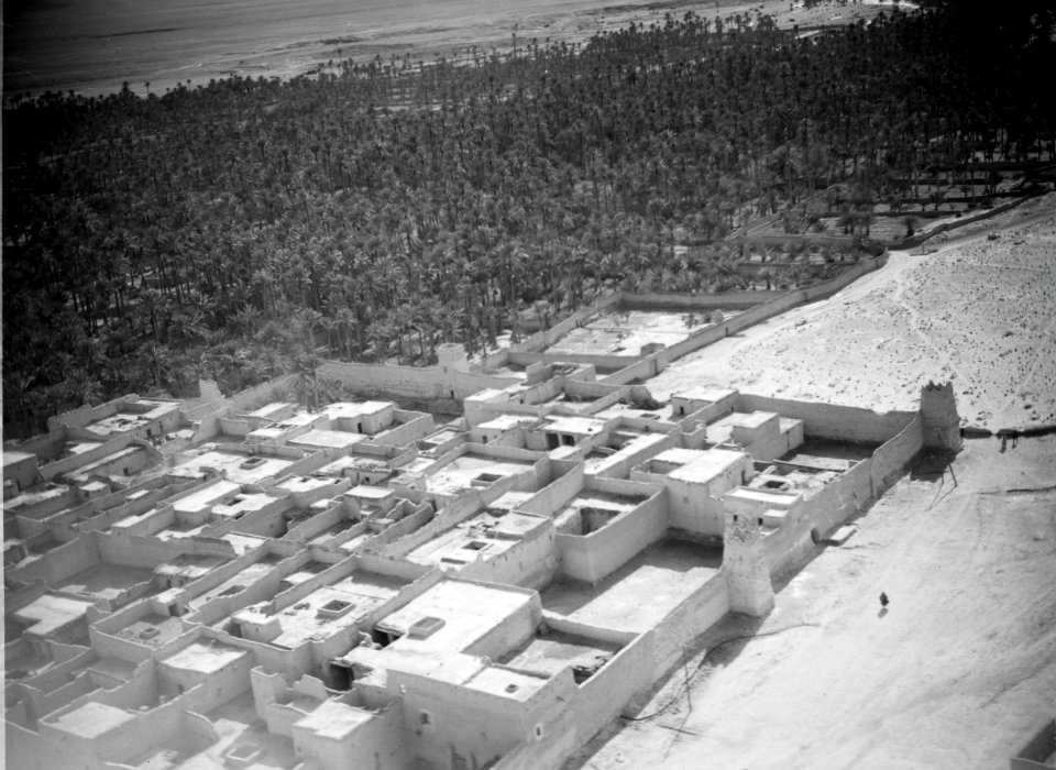 ETH-BIB-Das Oasendorf von Adrar, durch hohe Erdmauern vor dem Einfall der Wüstenräuber geschützt-Tschadseeflug 1930-31-LBS MH02-08-0392