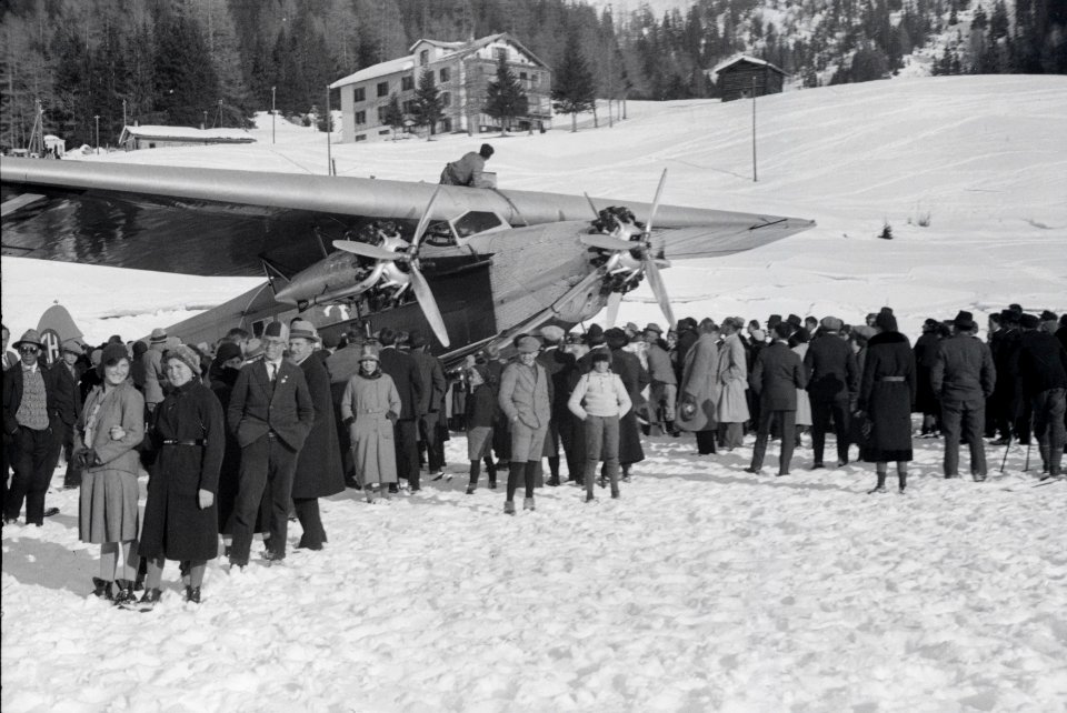 ETH-BIB-Davoser-See, Fokker CH-166-Inlandflüge-LBS MH05-28-03