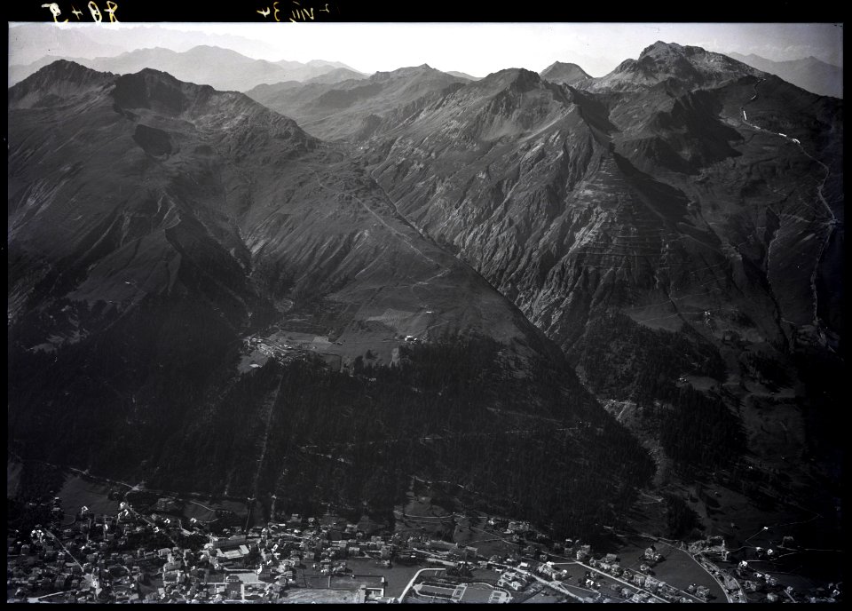 ETH-BIB-Davos-Platz, Schatzalp, Parsennbahn-Inlandflüge-LBS MH01-008045