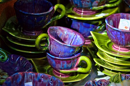 Green ceramic plug cups