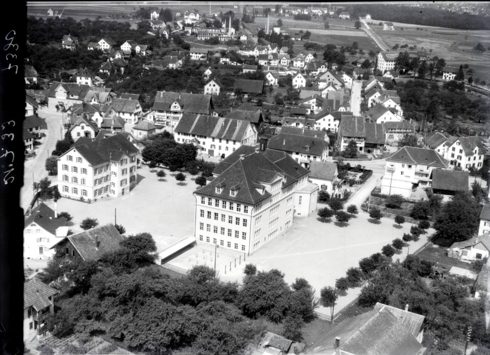 ETH-BIB-Dübendorf, Schulhäuser-Inlandflüge-LBS MH01-007330