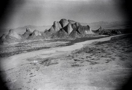 ETH-BIB-Ebene des Sudans mit Granitfelsen Äthiopiens, aus 2000 m Höhe-Abessinienflug 1934-LBS MH02-22-0144