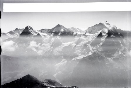 ETH-BIB-Eiger, Mönch, Jungfrau, Schreckhörner v. W. aus 3200 m-Inlandflüge-LBS MH01-005734