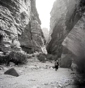 ETH-BIB-Eingang in die Schlucht al-Siq, Petra-Abessinienflug 1934-LBS MH02-22-0071