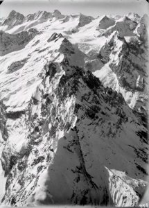 ETH-BIB-Engelhörner, Rosenlauigletscher, Wetterhörner v. O. aus 3700 m-Inlandflüge-LBS MH01-000370