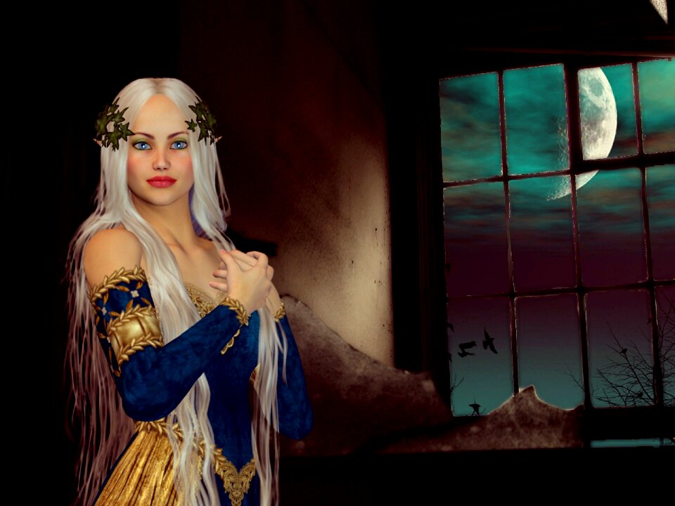 Fantasy fairy tale princess