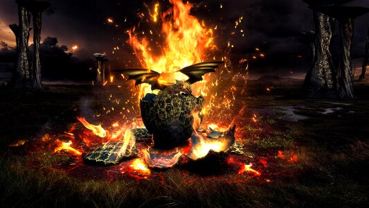 Hot wildfire flammable