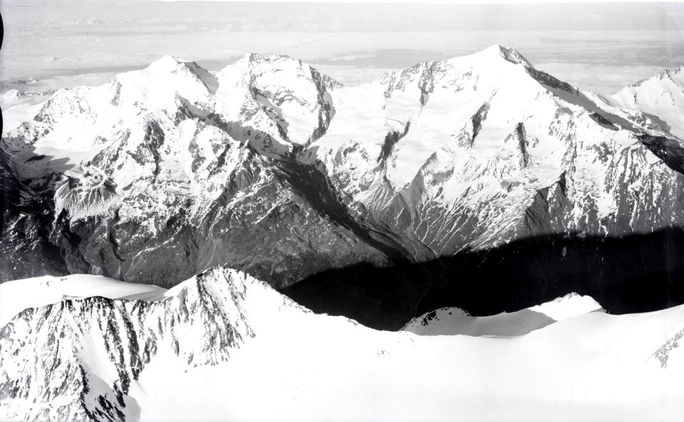 ETH-BIB-Fletschhorn, Lagginhorn, Weismies v. W. aus 4500 m-Inlandflüge-LBS MH01-005693