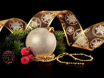 Background christmas tree decorations