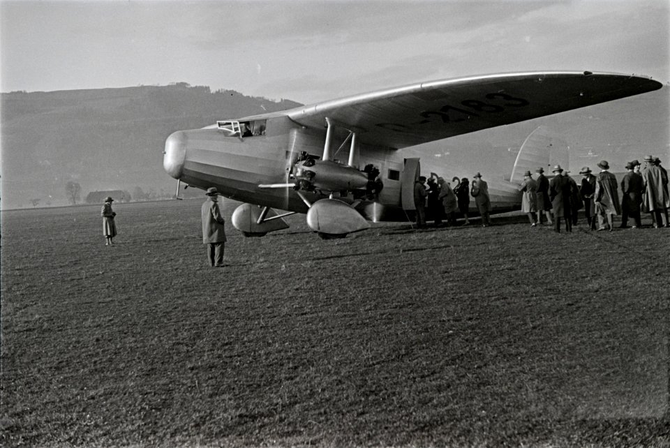 ETH-BIB-Flug- Dornier DO K3, Zürich, Bern, Ing. Gsell-Inlandflüge-LBS MH05-93-12