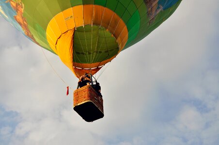 Hot air balloon rides burner interior view