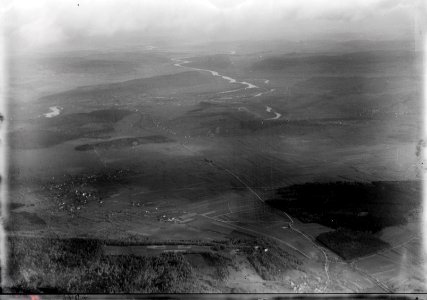ETH-BIB-Flugplatz Birrfeld, Brugg, Aare, Reuss, Limmat v. S. aus 1500 m-Inlandflüge-LBS MH01-004048