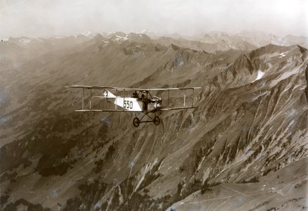 ETH-BIB-Flugzeug über Niesenkette, Hohniesen aus 2500 m-Inlandflüge-LBS MH01-001198