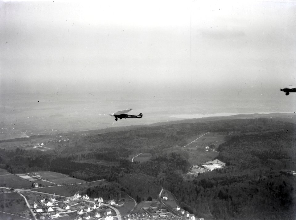 ETH-BIB-Fokker VIIb über Zürichberg, Greifensee-Inlandflüge-LBS MH01-006721