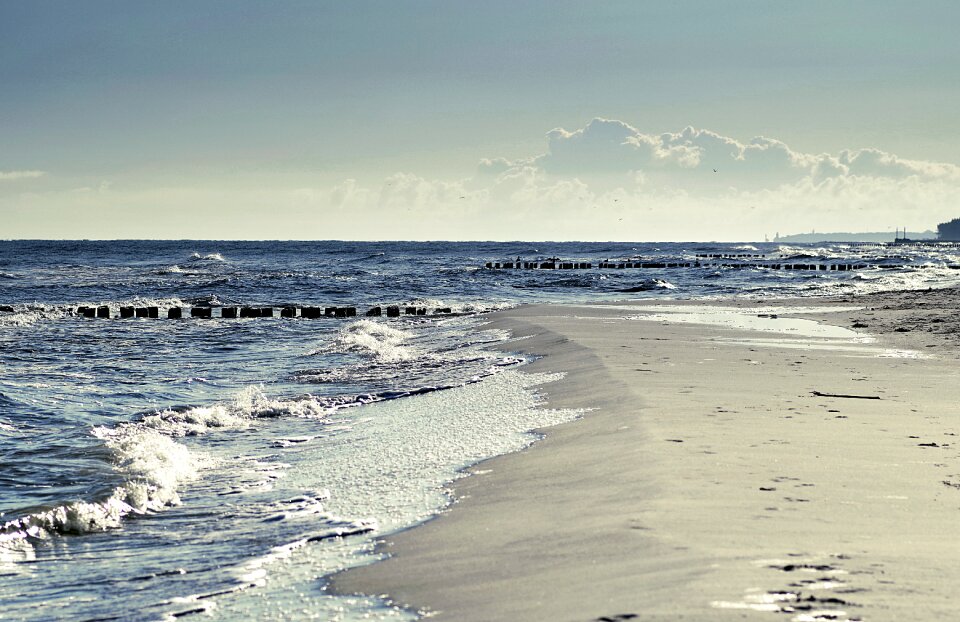 The coast sand sky photo