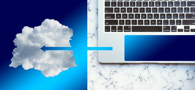 Computing power laptop marble