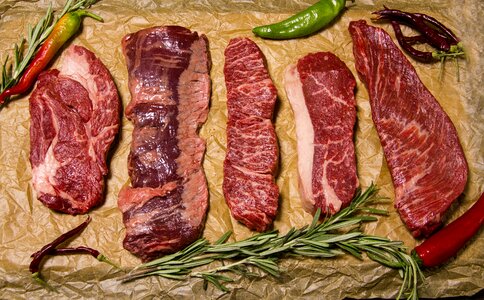 Steak incision delicious photo