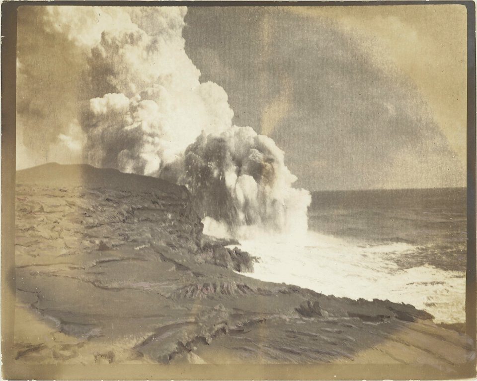 ETH-BIB-Friedlaender-Samoa, Sawaii, bei Salago ins Meer fliessende Lava, 1906-Hs 0625a-0003-060