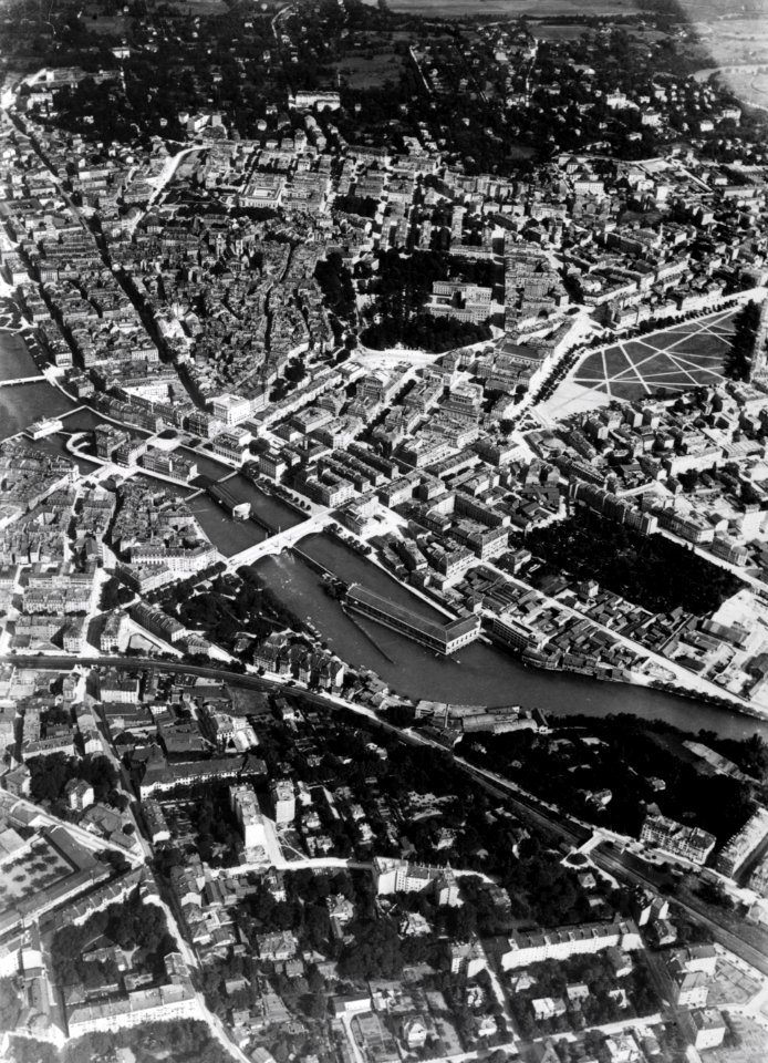 ETH-BIB-Genf = Genève, Délices, Plainpalais v. N. W. as 400 m-Inlandflüge-LBS MH01-000733