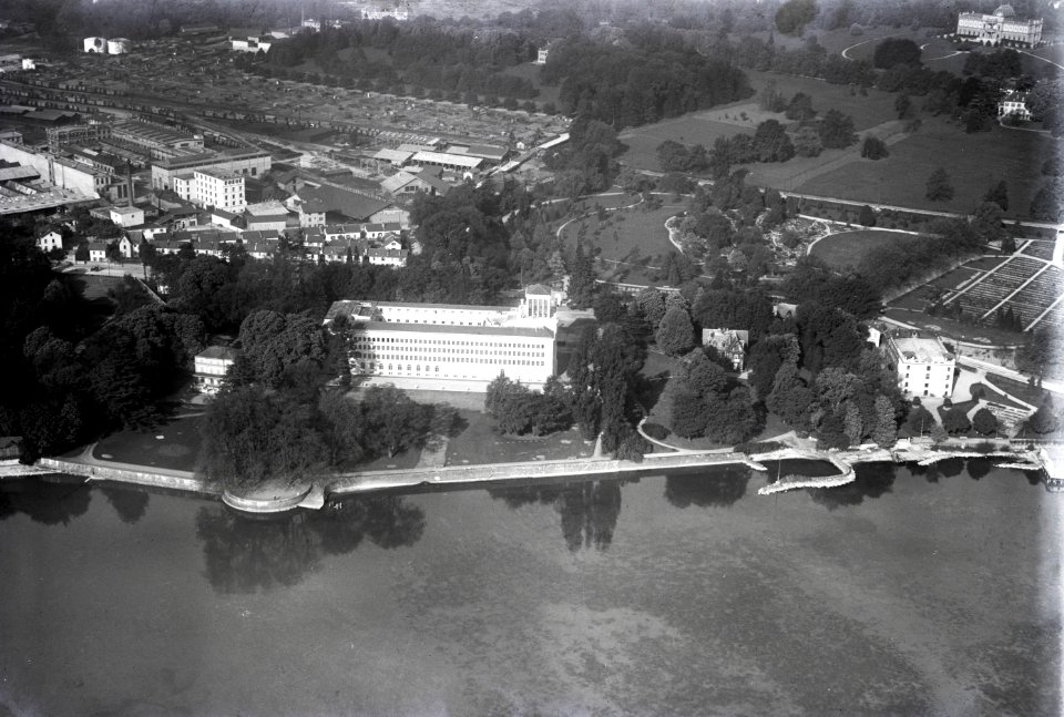 ETH-BIB-Genf = Genève, Internationales Arbeitsamt aus 150 m-Inlandflüge-LBS MH01-006029