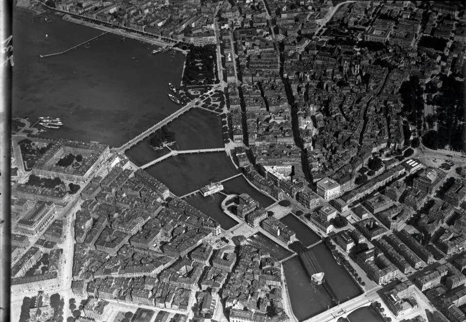 ETH-BIB-Genf = Genève, Centre v. N. W. aus 500 m-Inlandflüge-LBS MH01-000731