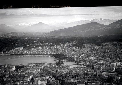ETH-BIB-Genf = Genève, Salève, Mont Blanc aus 300 m-Inlandflüge-LBS MH01-007927