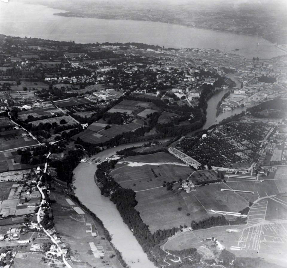 ETH-BIB-Genf = Genève, St. Georges, Aire v. W. aus 600 m-Inlandflüge-LBS MH01-000842