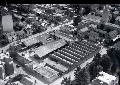 ETH-BIB-Genf, Carouge-Plainpalais, Teilansicht des Industrie-Viertels, Les Acacias-Inlandflüge-LBS MH03-0294