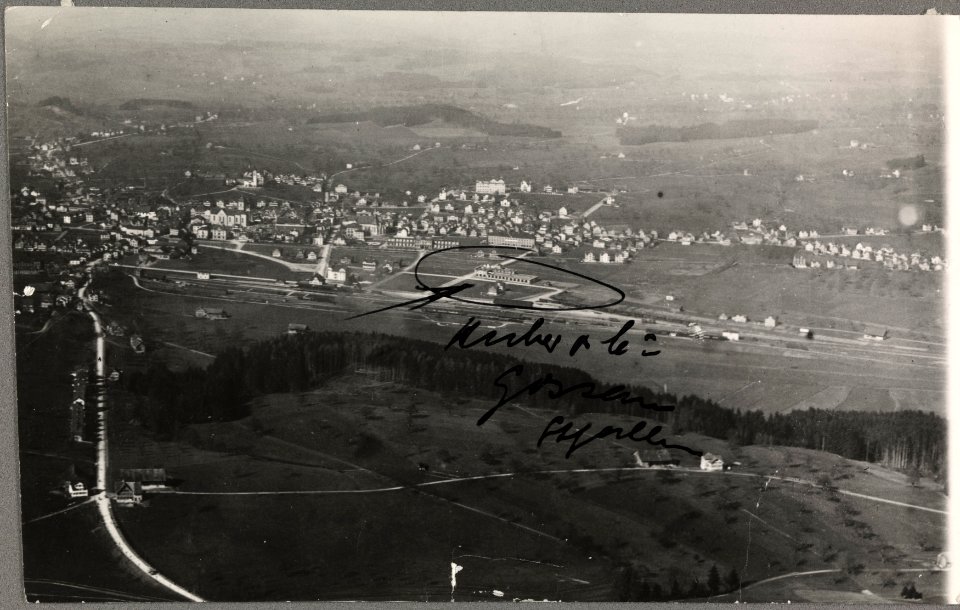 ETH-BIB-Gossau SG, A. Huber & Cie, Mechanische Weberei, Decorations- & Möbelstoffe-Inlandflüge-LBS MH03-1218