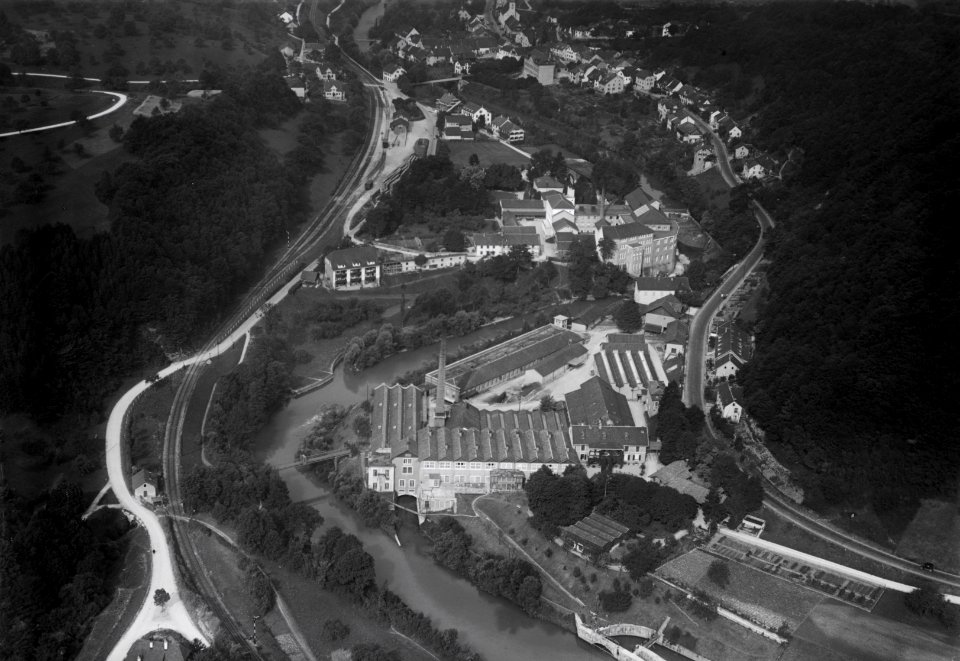 ETH-BIB-Grellingen, Florettspinnerei-Fabrik, Industriegesellschaft für Schappe Basel-Inlandflüge-LBS MH03-0359