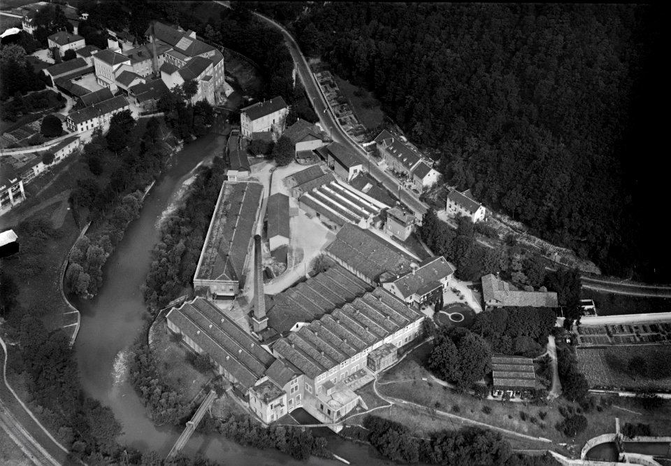 ETH-BIB-Grellingen, Florettspinnerei-Fabrik, Industriegesellschaft für Schappe Basel-Inlandflüge-LBS MH03-0360