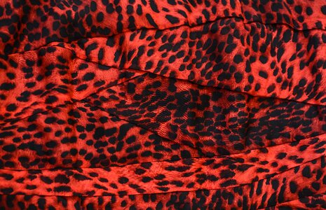 Textile fabric leopard pelt