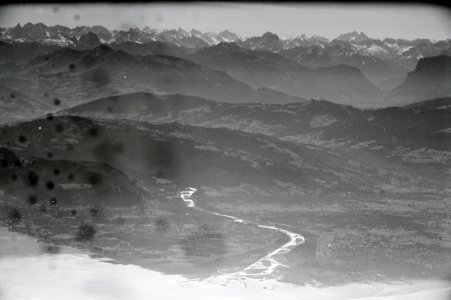 ETH-BIB-Hard, Bregenz, Mündung der Bregenzer Ach in den Bodensee-Weitere-LBS MH02-31-0037